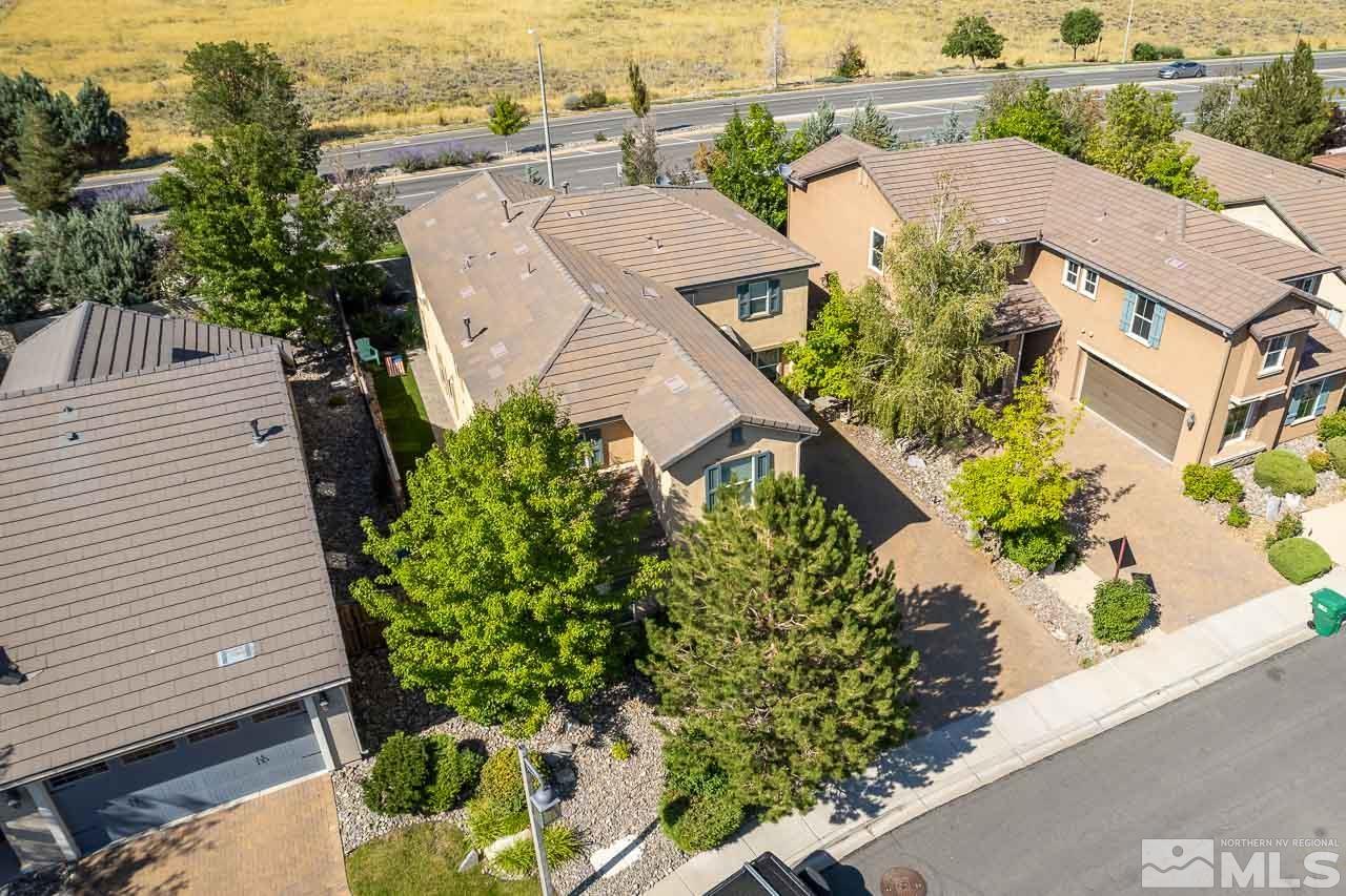 1935 Angel Ridge Drive Reno, NV 89521 - Photo 12 of 33 an aerial view of a house with a yard and lake view