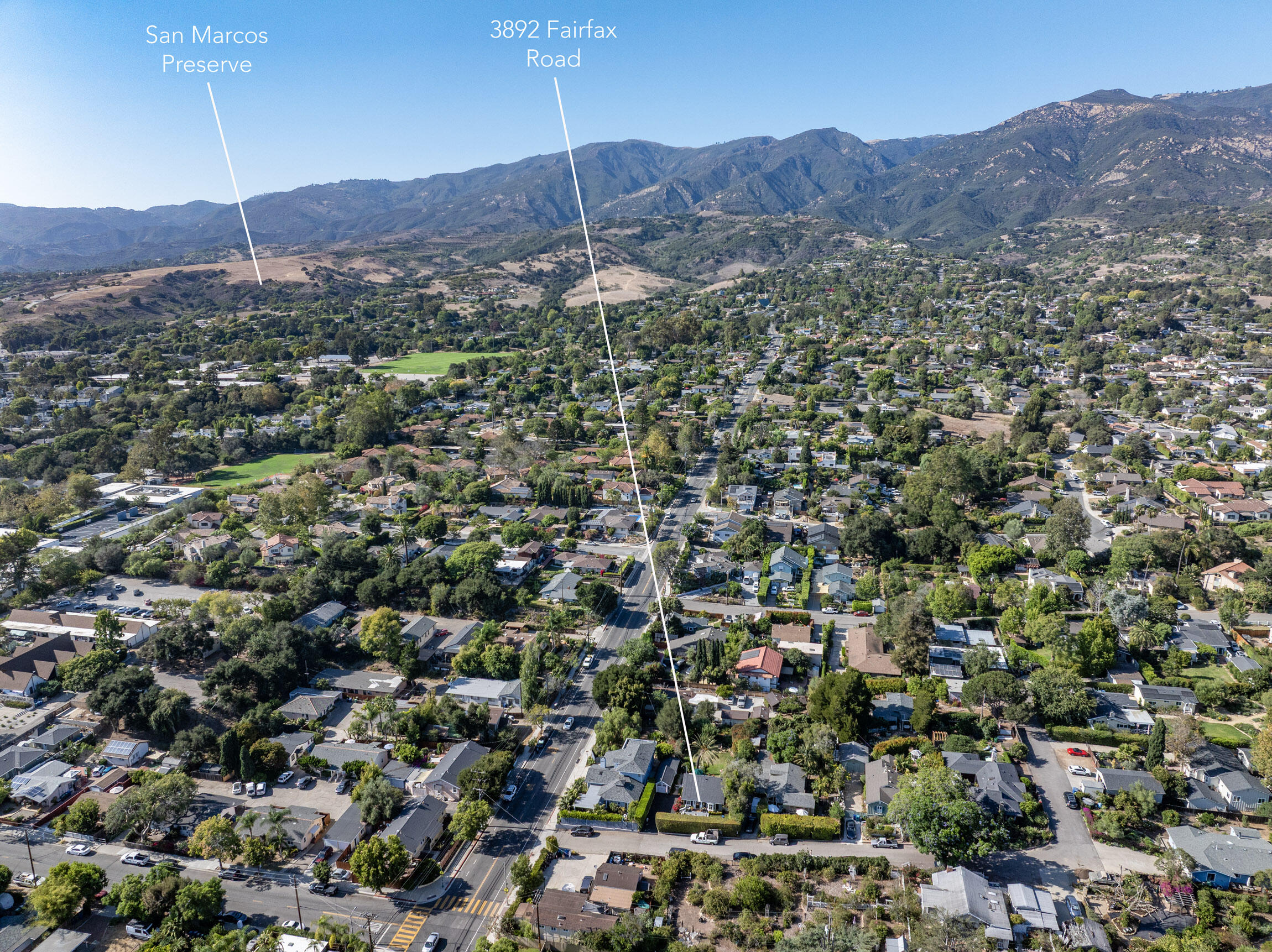 3892 Fairfax Road Santa Barbara, CA 93110 - Photo 26 of 27 Aerial