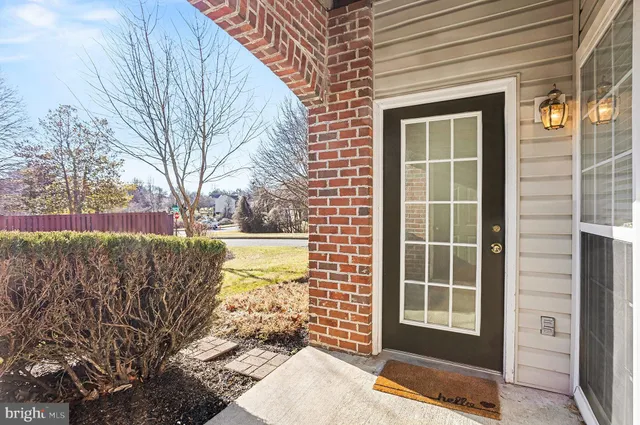 a view of a door and a outdoor space