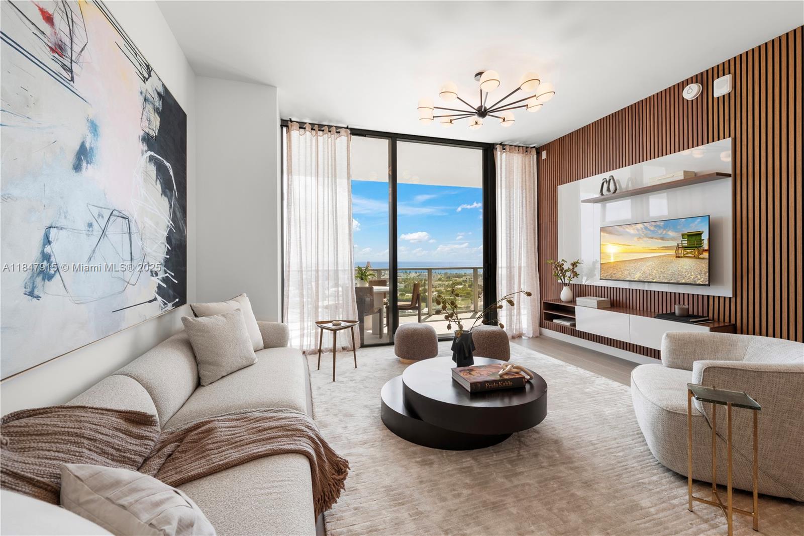 500 Alton Road, Unit 2008 Miami Beach, FL 33139 - Photo 1 of 48 a living room with furniture and a large window