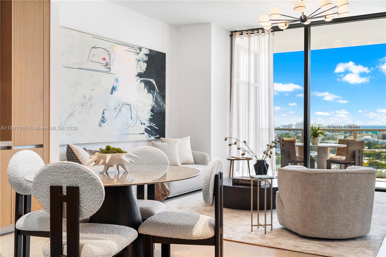 500 Alton Road, Unit 2008 Miami Beach, FL 33139 - Photo 41 of 48 a living room with furniture and a large window