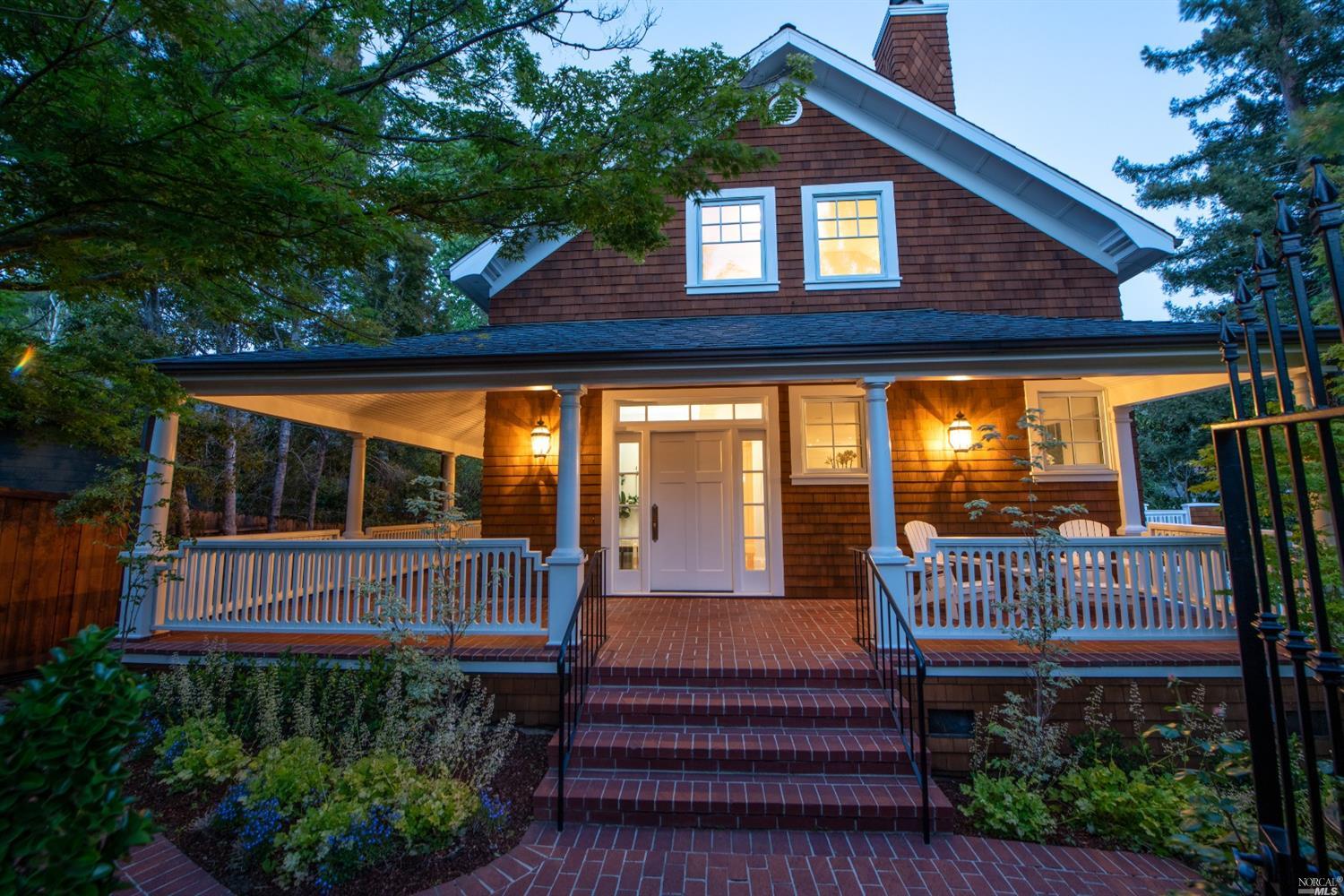 8 N Road Ross, CA 94957 - Photo 1 of 1 a view of a house with porch and wooden floor