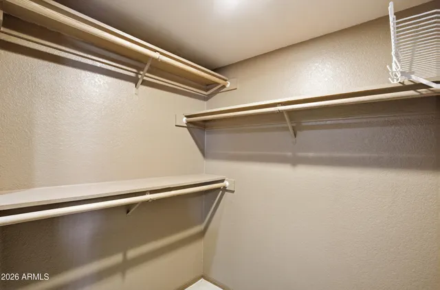 a close view of closet