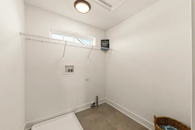 a view of a room with rack on the wall