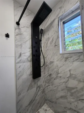 a close view of shower