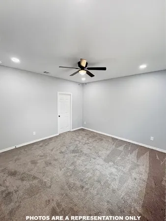 a view of a room with an empty space