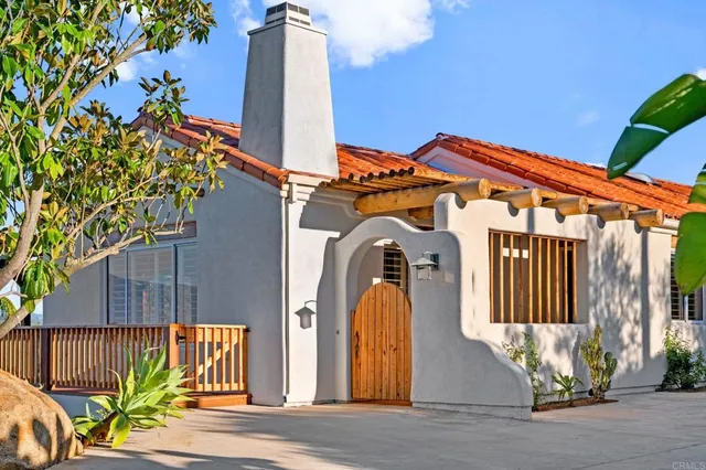 a view of a house with a park