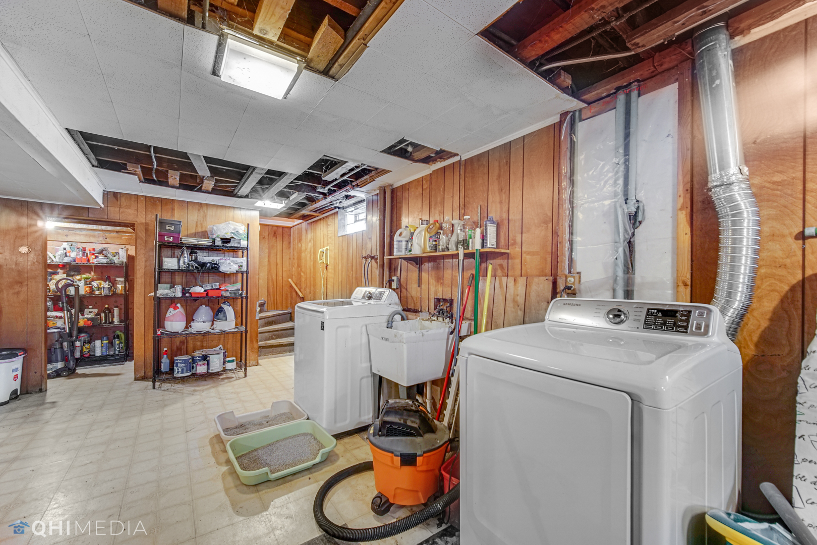 1401 Birch Road Homewood, IL 60430 - Photo 19 of 22 a view of storage and utility room with washer and dryer