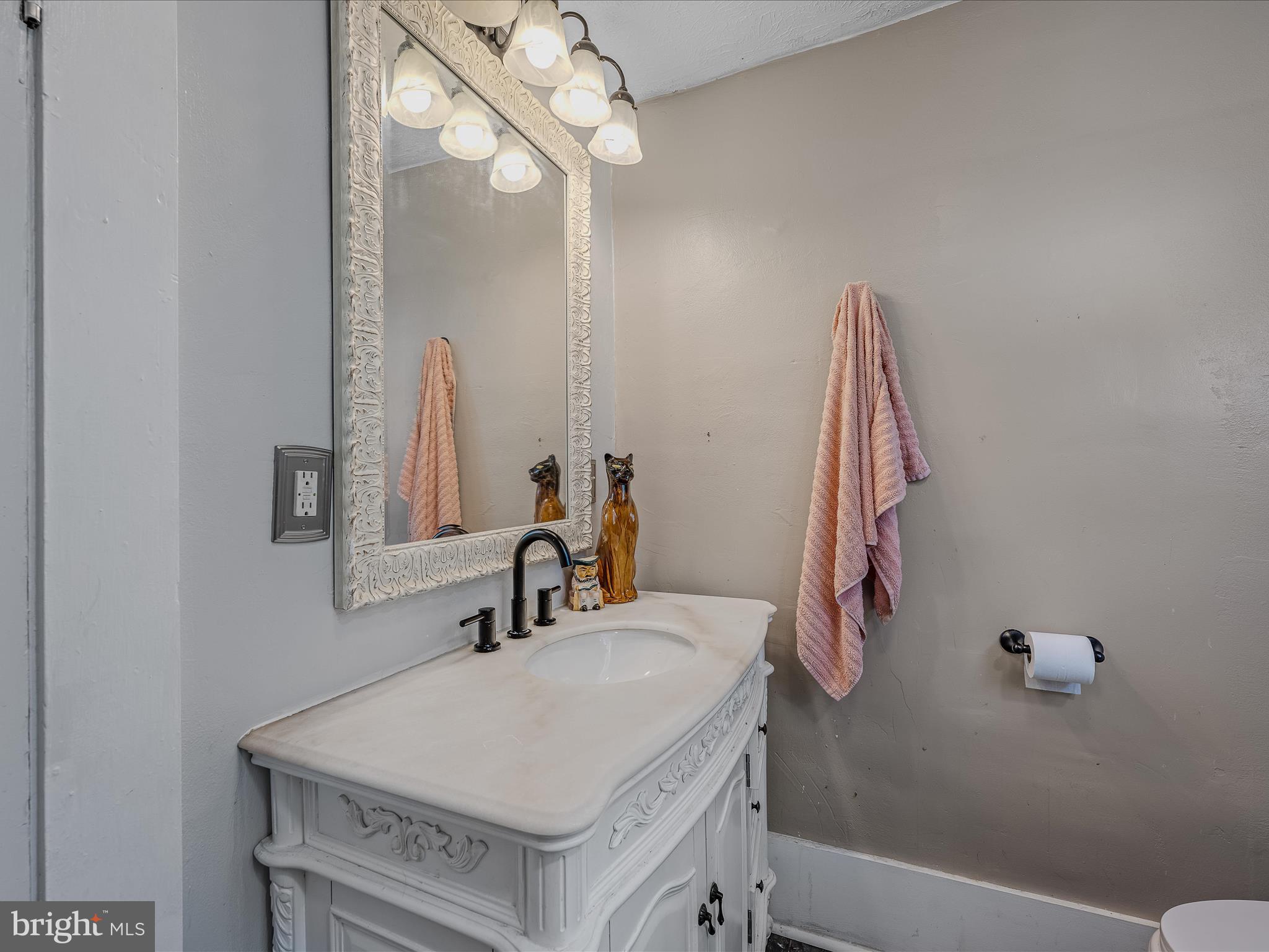 9872 Winchester Avenue Bunker Hill, WV 25413 - Photo 21 of 46 a bathroom with a sink a mirror and a bathtub