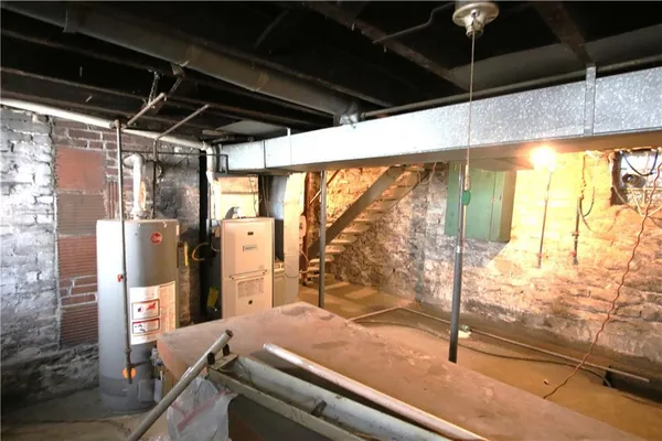 a room with gym equipment