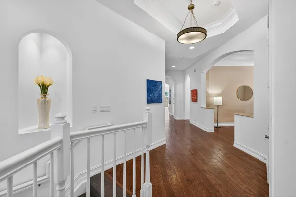 a view of livingroom with furniture and wooden floor