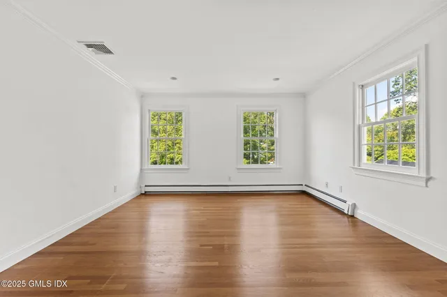 an empty room with window