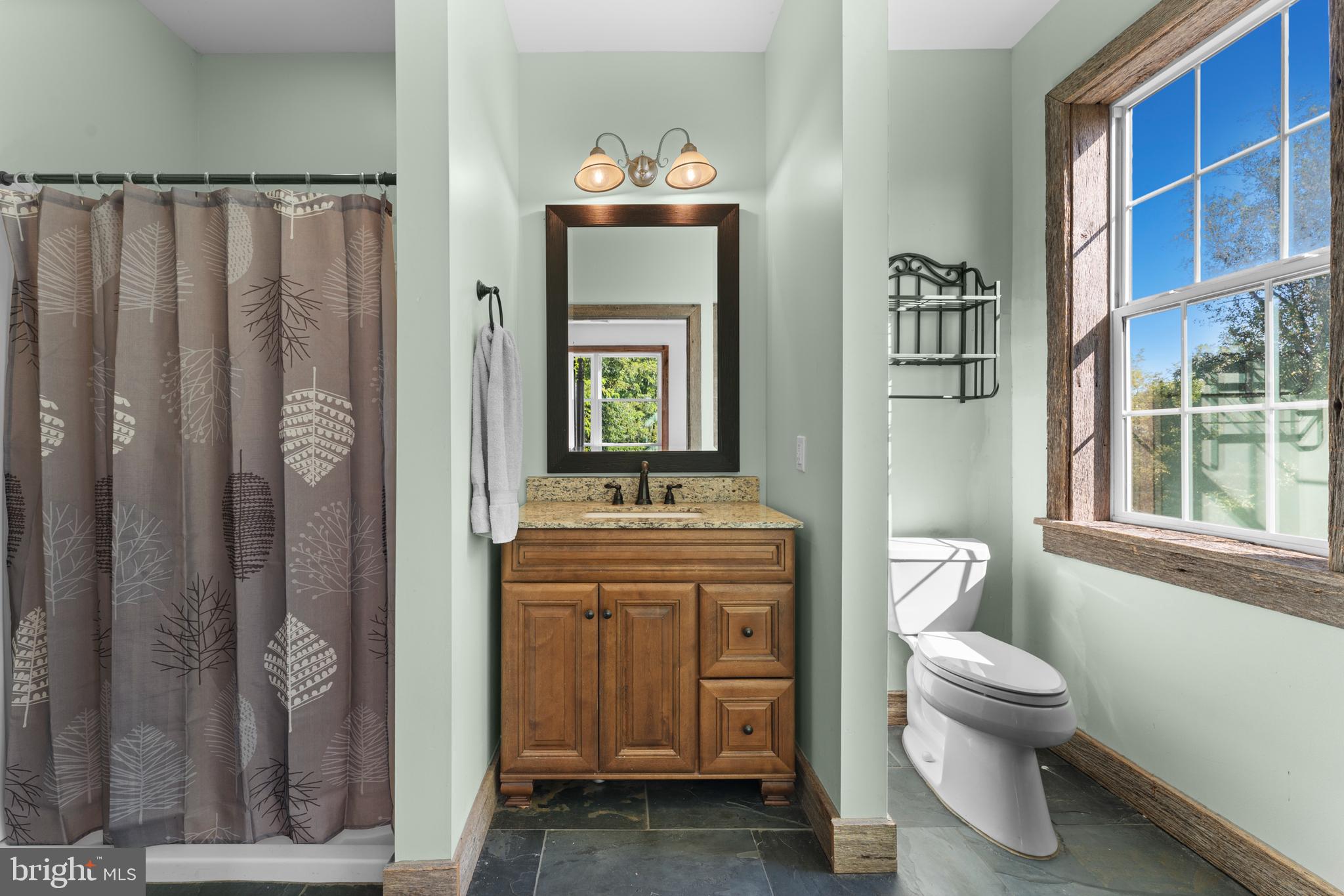 439 Rudasill Mill Road Woodville, VA 22749 - Photo 36 of 48 Bathroom has heated slate floor