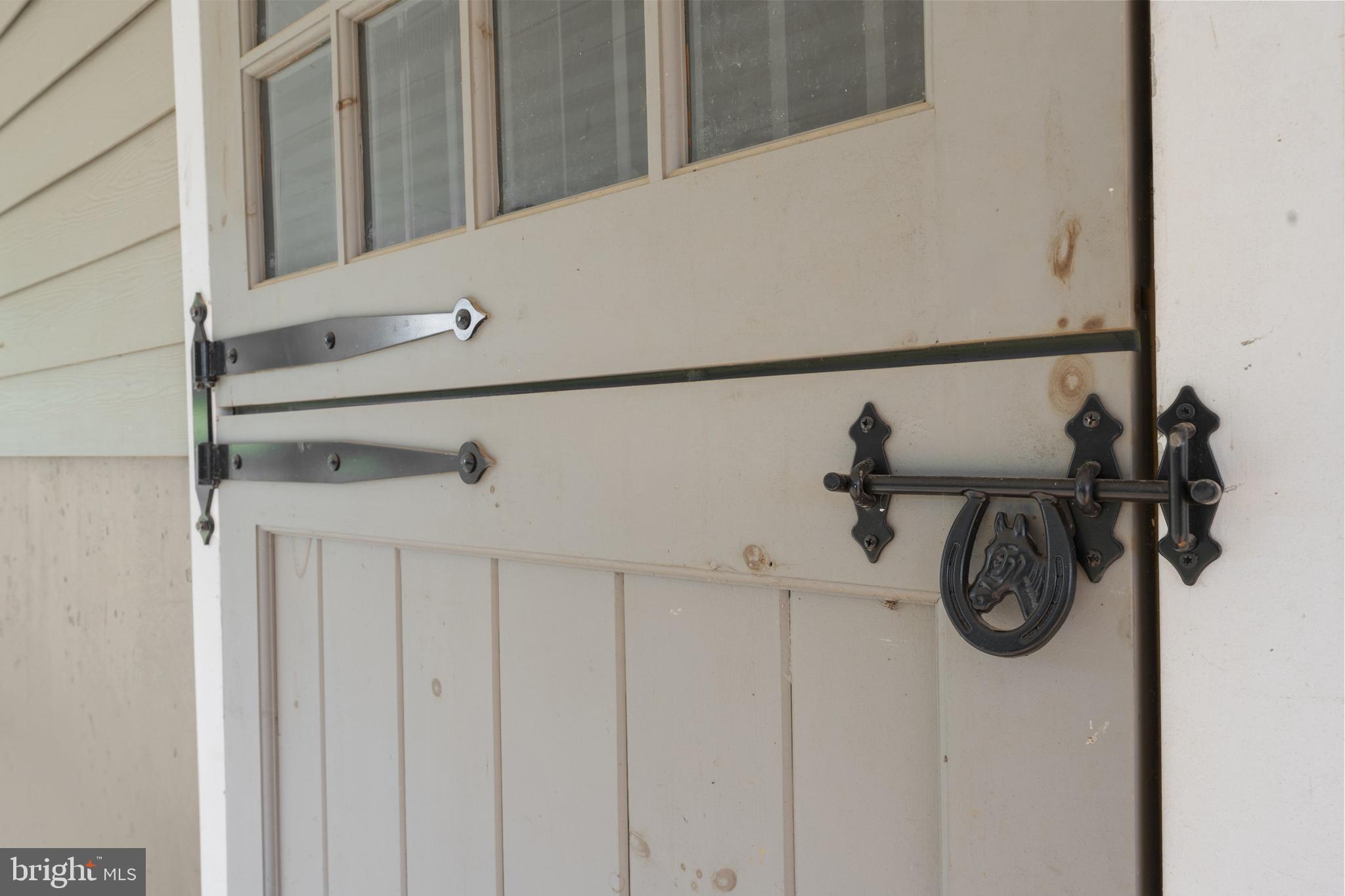 439 Rudasill Mill Road Woodville, VA 22749 - Photo 10 of 48 Custom stall door detail