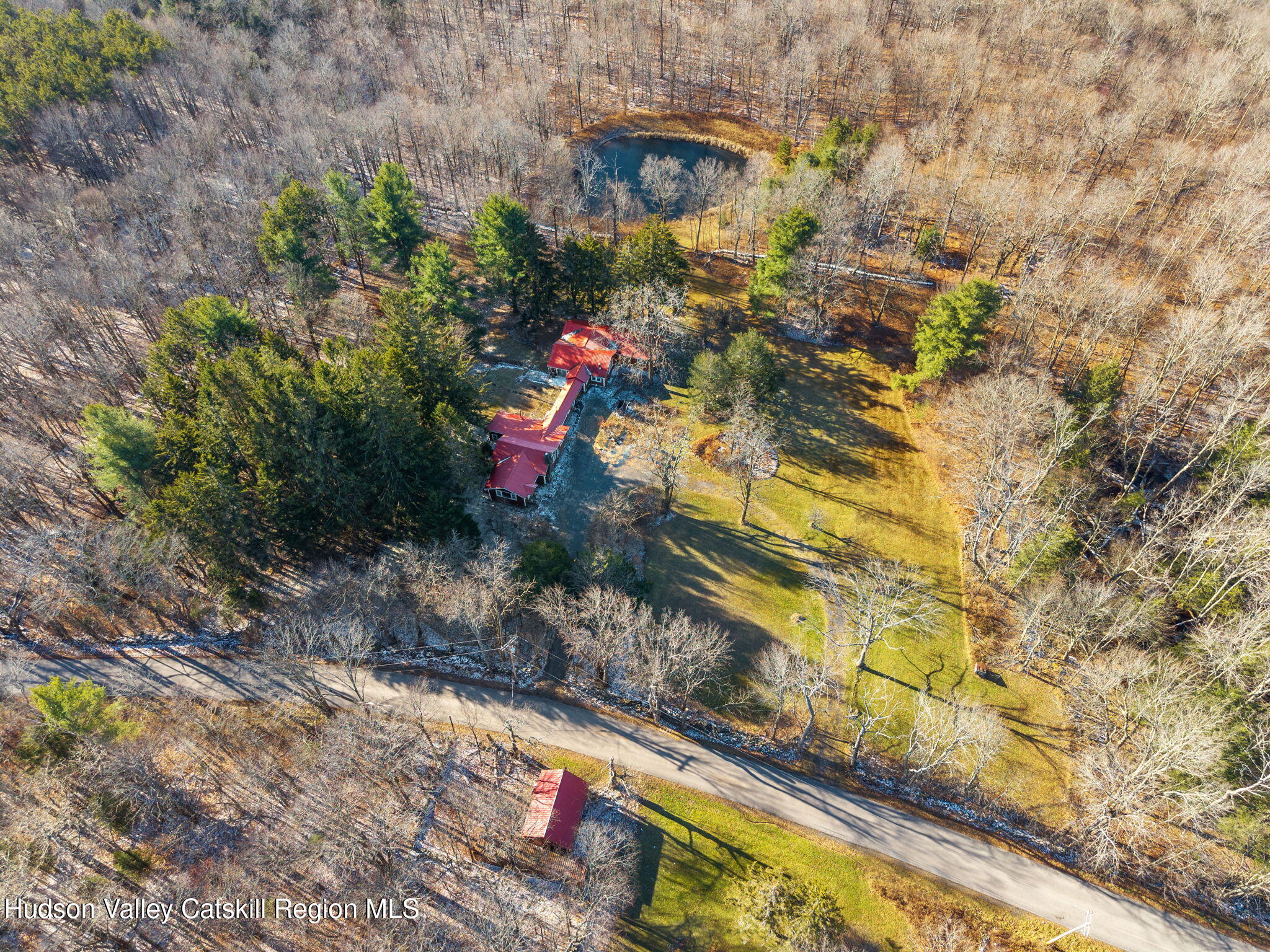 403 Blueberry Hill Road Middleburgh, NY 12122 - Photo 33 of 50 a view of a yard with an outdoor space