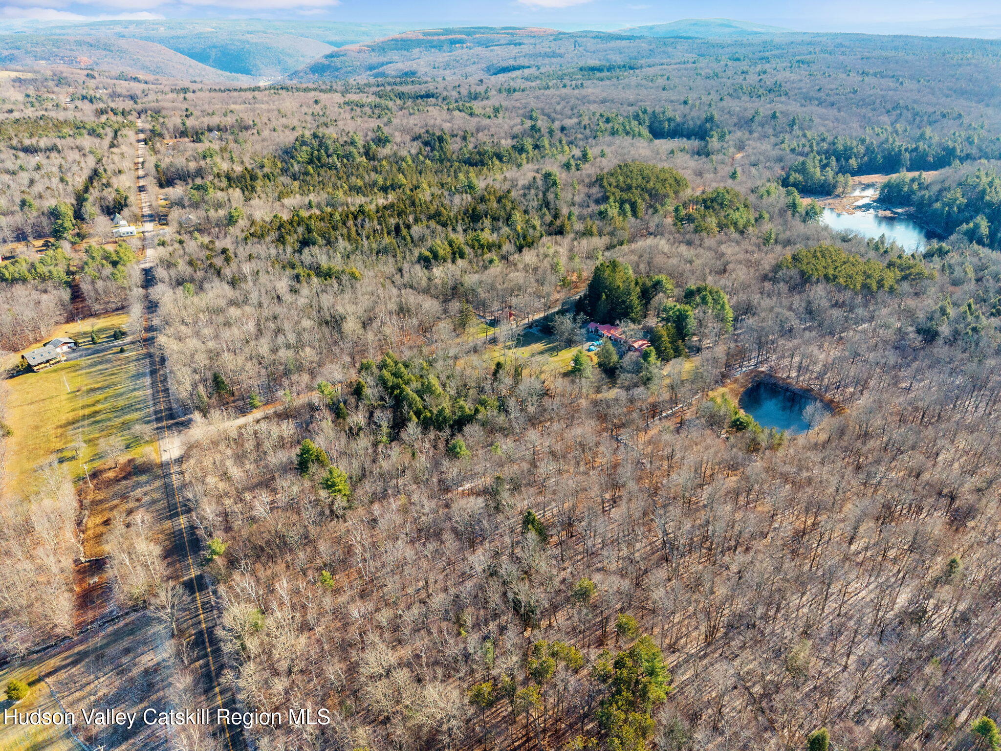 403 Blueberry Hill Road Middleburgh, NY 12122 - Photo 45 of 50 a view of a dry field with trees in the background