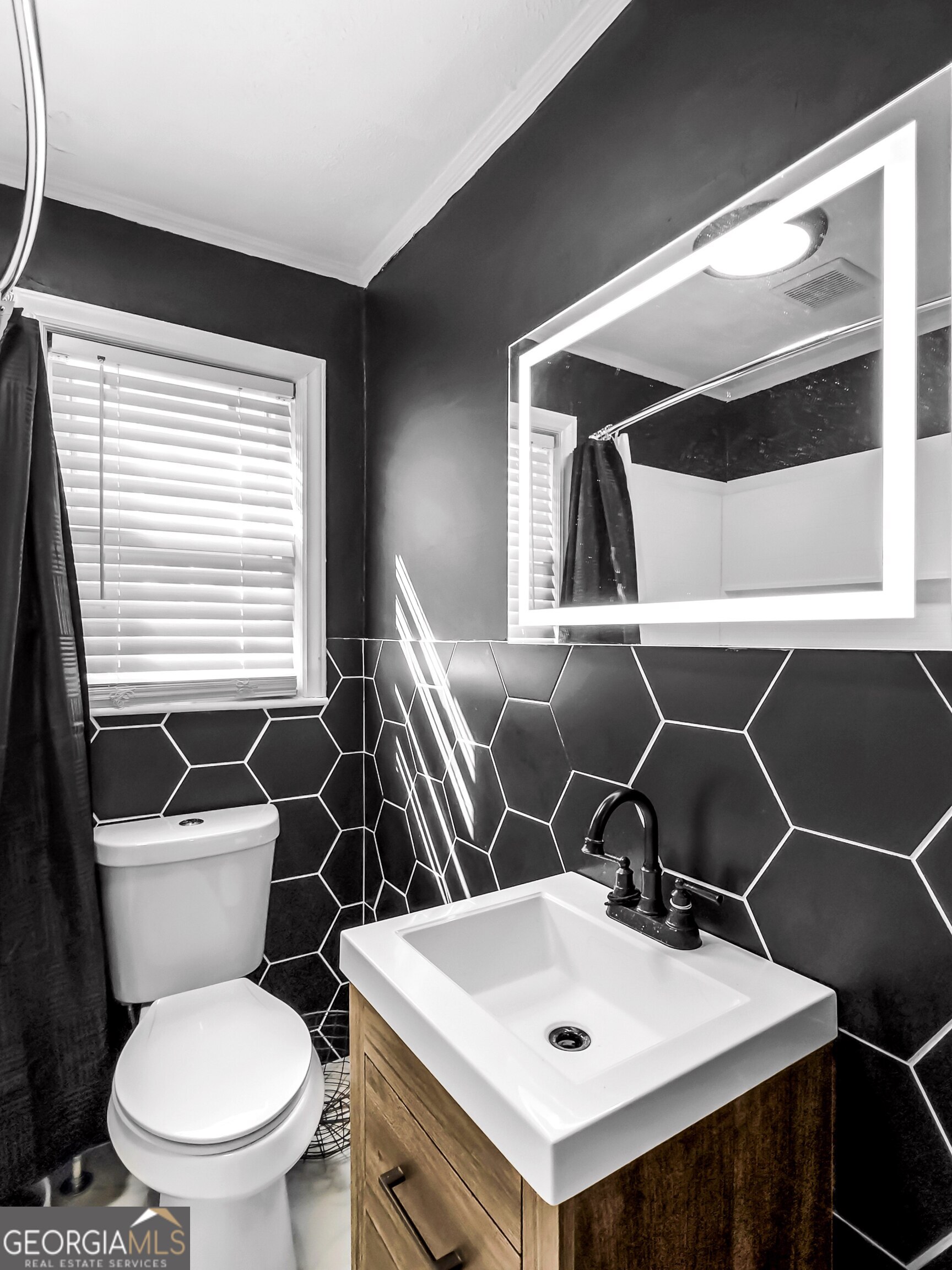 145 Apple Road Thomaston, GA 30286 - Photo 42 of 43 a bathroom with a sink a toilet and a mirror