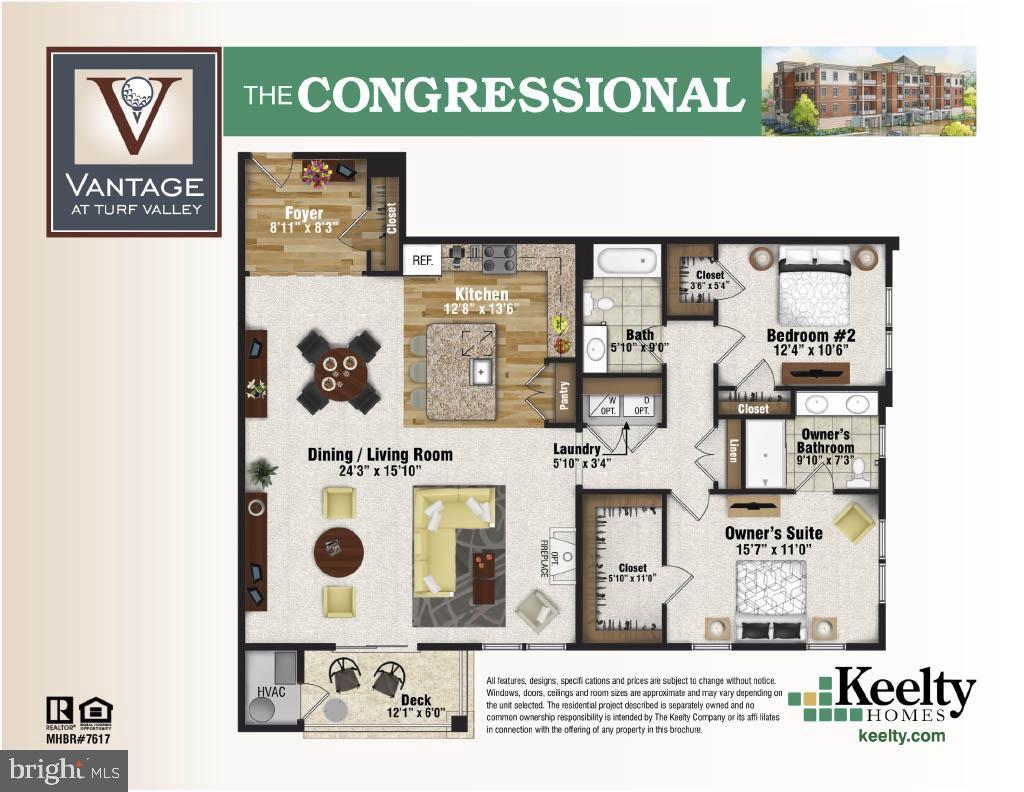 10530 Resort Road, Unit 209 Ellicott City, MD 21042 - Photo 44 of 44 Floor Plan