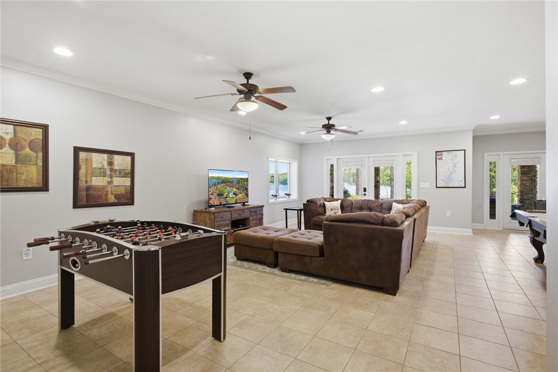 578 Sunset Point Drive West Union, SC 29696 - Photo 30 of 46 This expansive recreation room offers abundant space for leisure and entertainment.