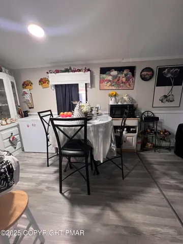 a workspace with furniture