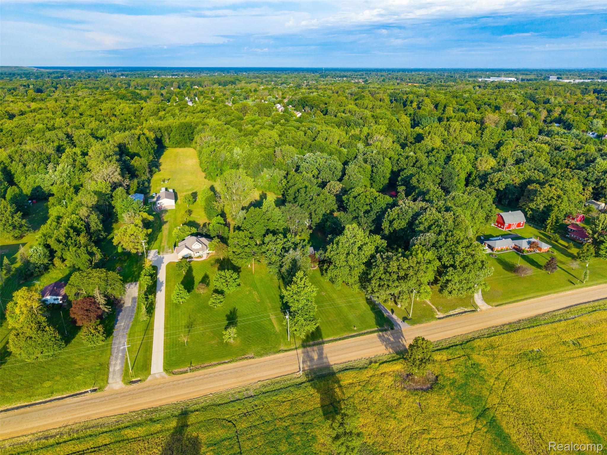 26516 Romine Road New Boston, MI 48164 - Photo 60 of 62 Expansive green landscape with abundant mature trees and scattered residential structures