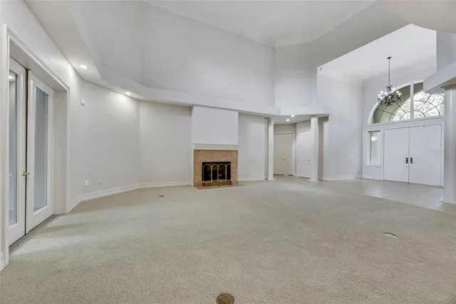 a view of an empty room