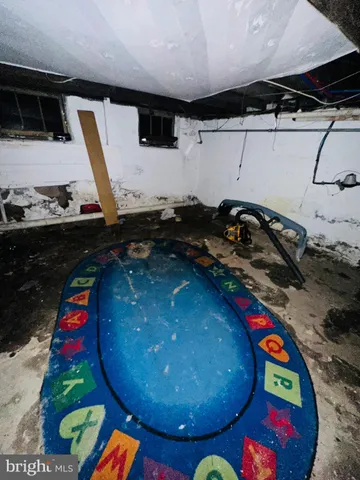 a room with gym equipment