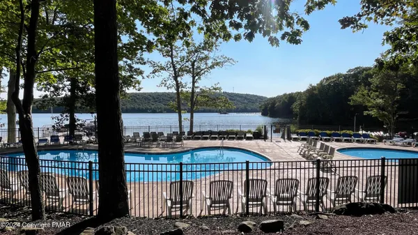 a view of a balcony with city view