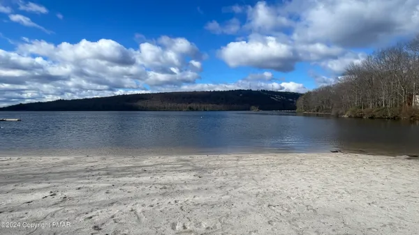 a view of a street sign under a large tree
