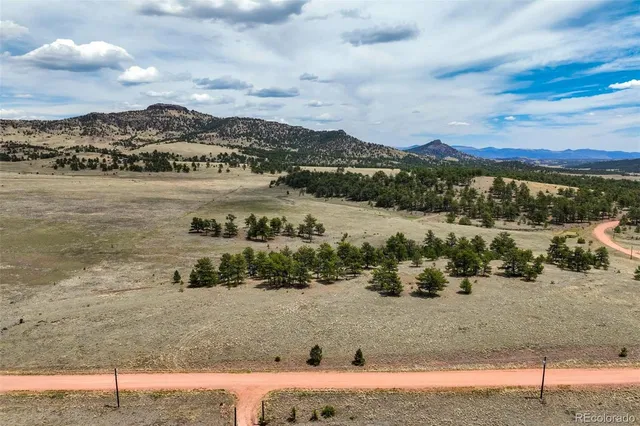 a view of a lake with a beach