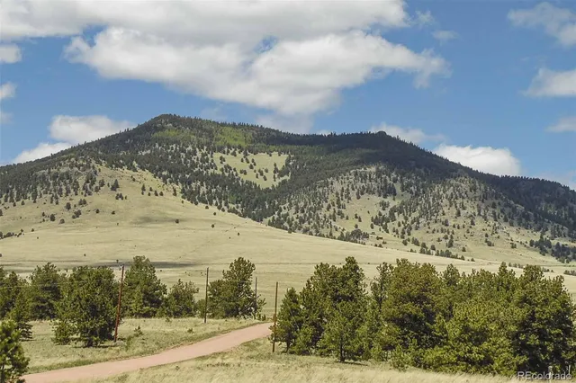 a view of a lake with a mountain