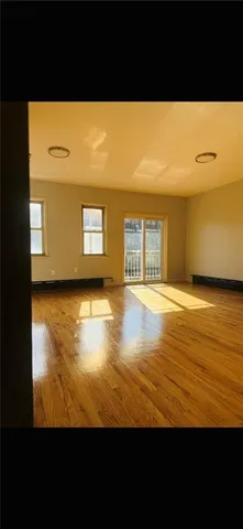 a view of empty room with yard