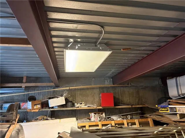 a room with storage and utility