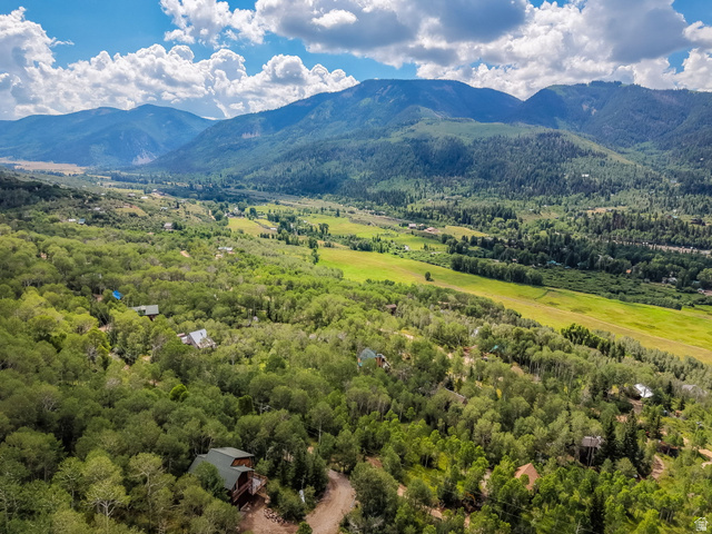 5426 East Colter Road, Unit 33 Kamas, UT 84036 - Photo 6 of 45 Expansive valley with verdant fields and dense tree coverage, bordered by distant mountains under a blue sky with white clouds