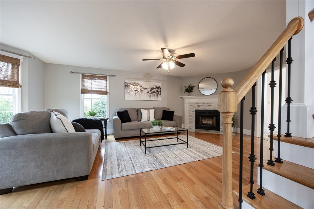 85 Sheldonville Road North Attleboro, MA 02760 - Photo 12 of 42 a living room with furniture and a fireplace