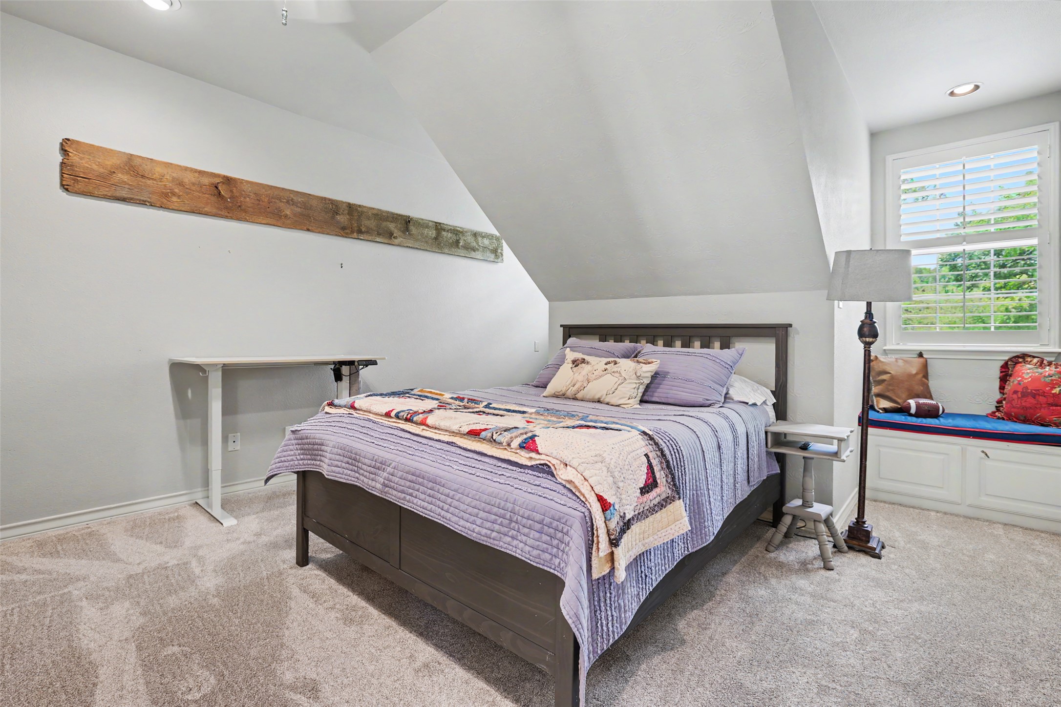 426 Logan Ranch Road Georgetown, TX 78628 - Photo 24 of 40 Another secondary bedroom with dormer style windows, look at the character