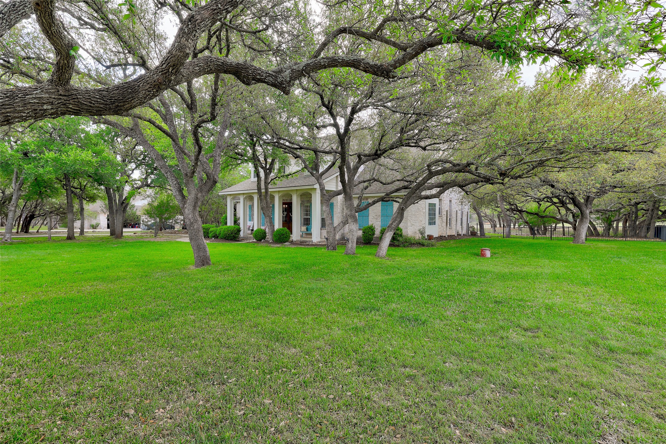 426 Logan Ranch Road Georgetown, TX 78628 - Photo 3 of 40 Lots of oak trees and lush land