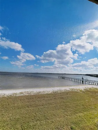 a view of an ocean and beach