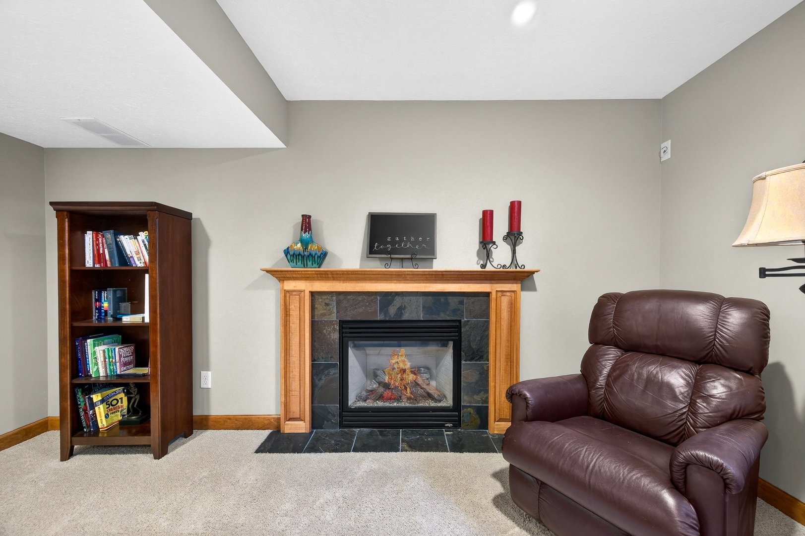 2968 Wolf Creek Lane Normal, IL 61761 - Photo 33 of 47 a living room with furniture and a fireplace
