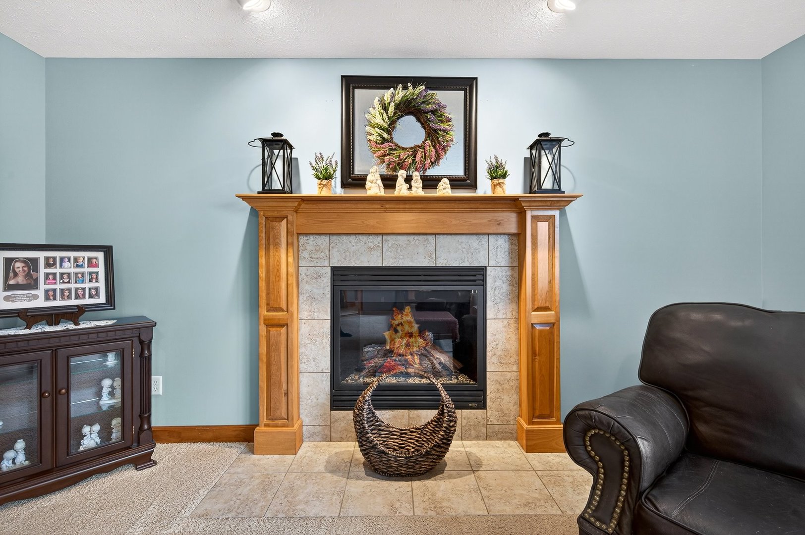 2968 Wolf Creek Lane Normal, IL 61761 - Photo 6 of 47 a living room with furniture and a fireplace