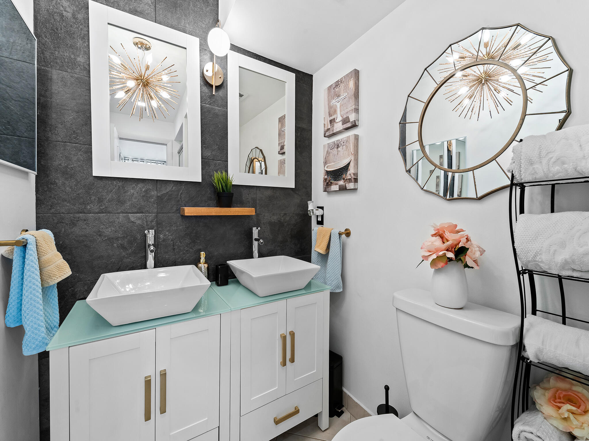 13 Royal Palm Way, Unit 5030 Boca Raton, FL 33432 - Photo 14 of 15 a bathroom with a sink mirror and a toilet