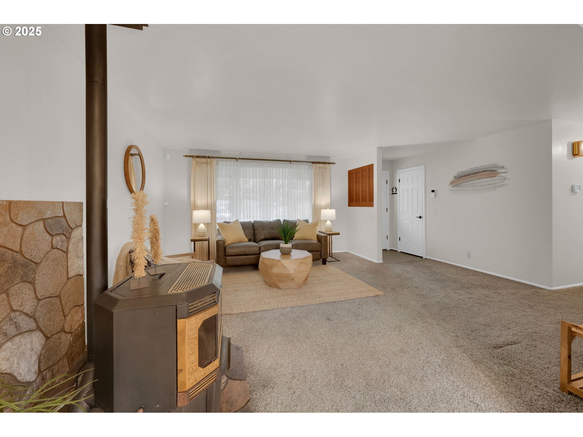 240 Dibblee Lane Eugene, OR 97404 - Photo 15 of 42 a living room with furniture and a mirror