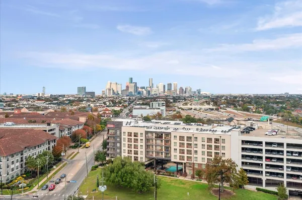 an aerial view of city