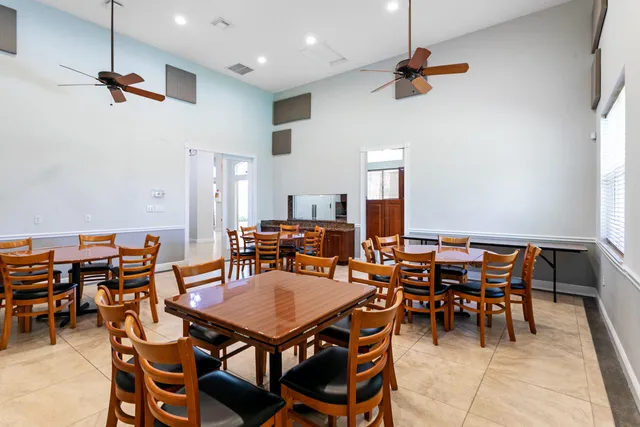 a view of a lake with a bridge