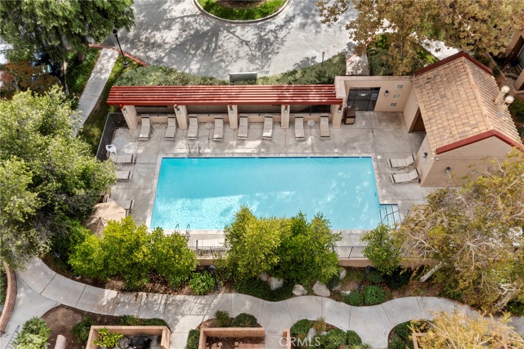 28126 Seco Canyon Road Saugus, CA 91390 - Photo 24 of 30 an aerial view of a house with garden space and street view