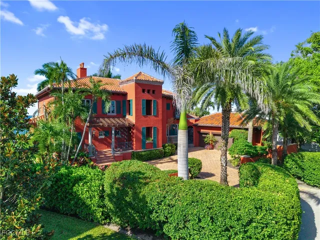 front view of a house with a garden
