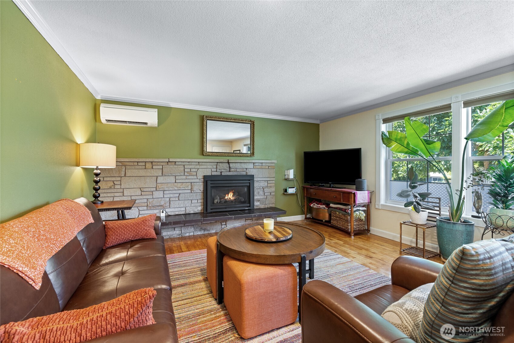 2810 Rickey Road Bremerton, WA 98310 - Photo 5 of 36 a living room with furniture and a flat screen tv