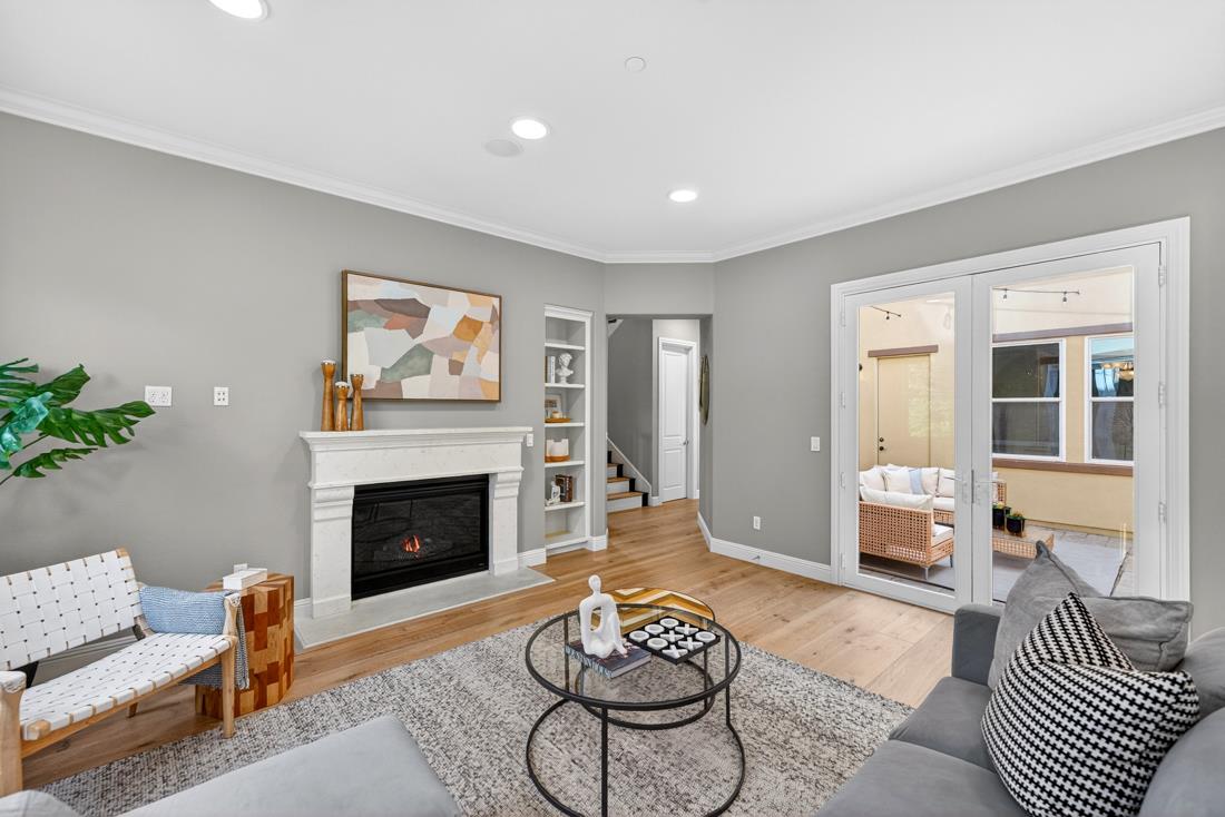 718 Timberpine Avenue Sunnyvale, CA 94086 - Photo 15 of 71 a living room with furniture and a fireplace