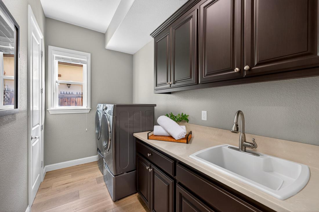 718 Timberpine Avenue Sunnyvale, CA 94086 - Photo 29 of 71 a kitchen with stainless steel appliances granite countertop a sink and a refrigerator