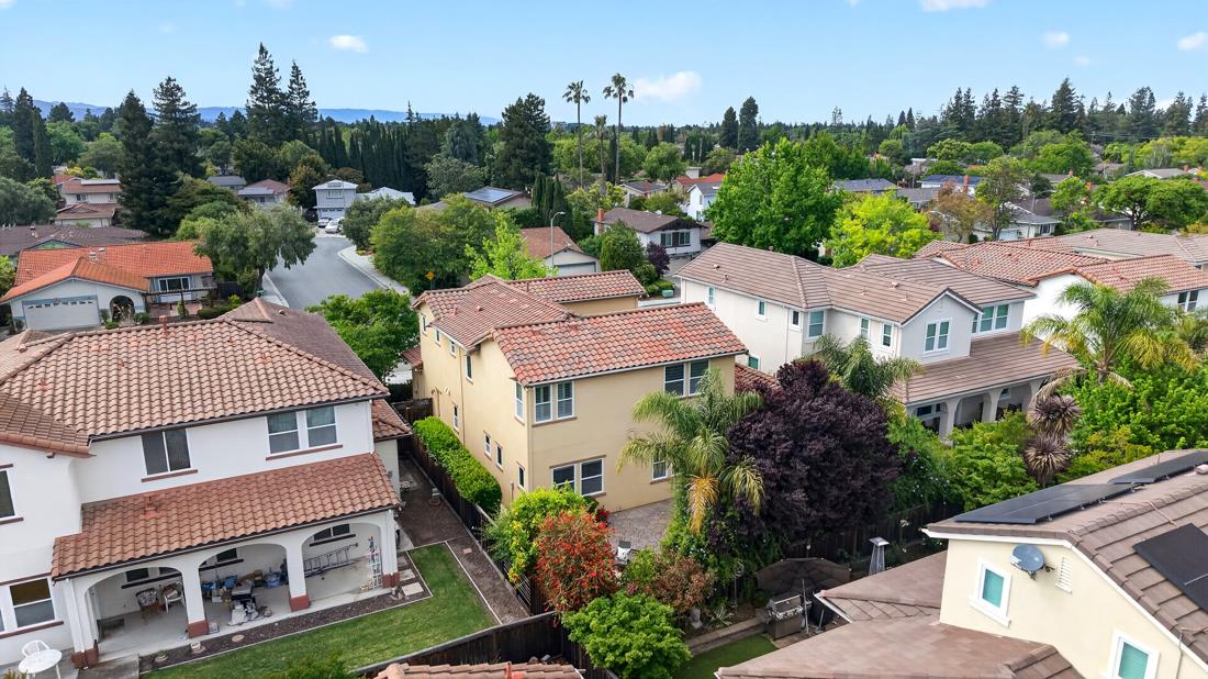 718 Timberpine Avenue Sunnyvale, CA 94086 - Photo 60 of 71 an aerial view of multiple houses with a yard